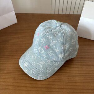 Louis Vuitton Blue Denim Baseball Cap